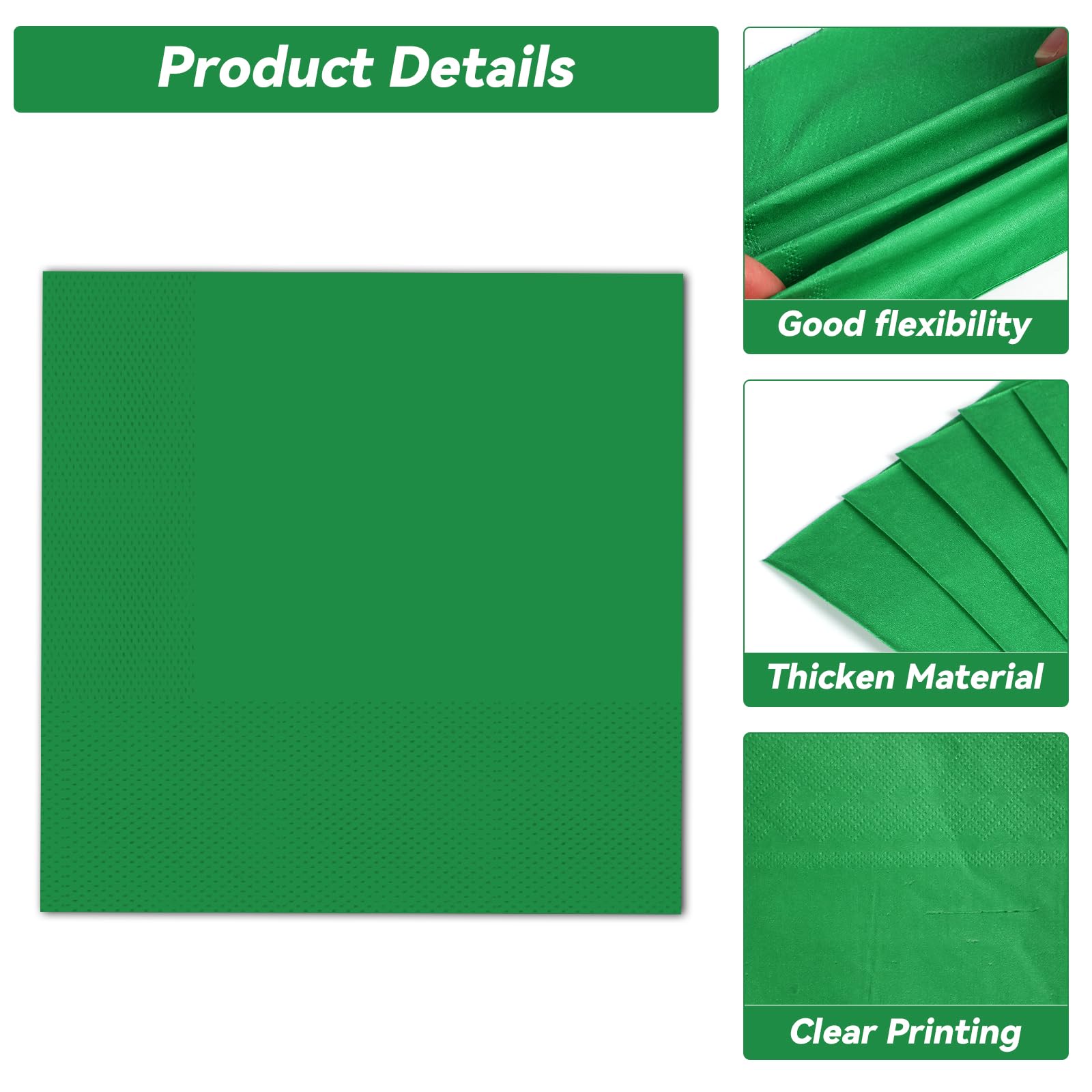 Qyeahkj green-forks provide sturdy utensils for a sports-themed party.