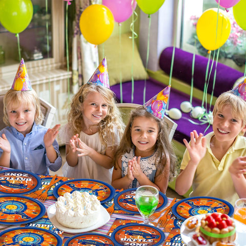 Qyeahkj Gunfight party tableware complete disposable set for effortless cleanup