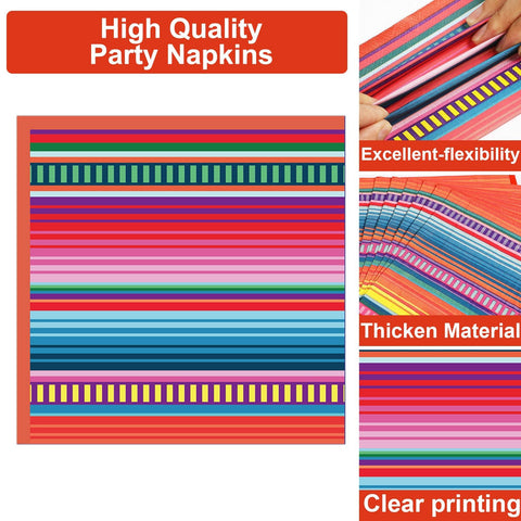 Qyeahkj Stripes design adds festive vibe to tables.