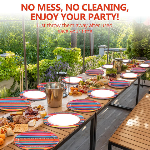 Qyeahkj outdoors-friendly plates ideal for taco Tuesday gatherings.
