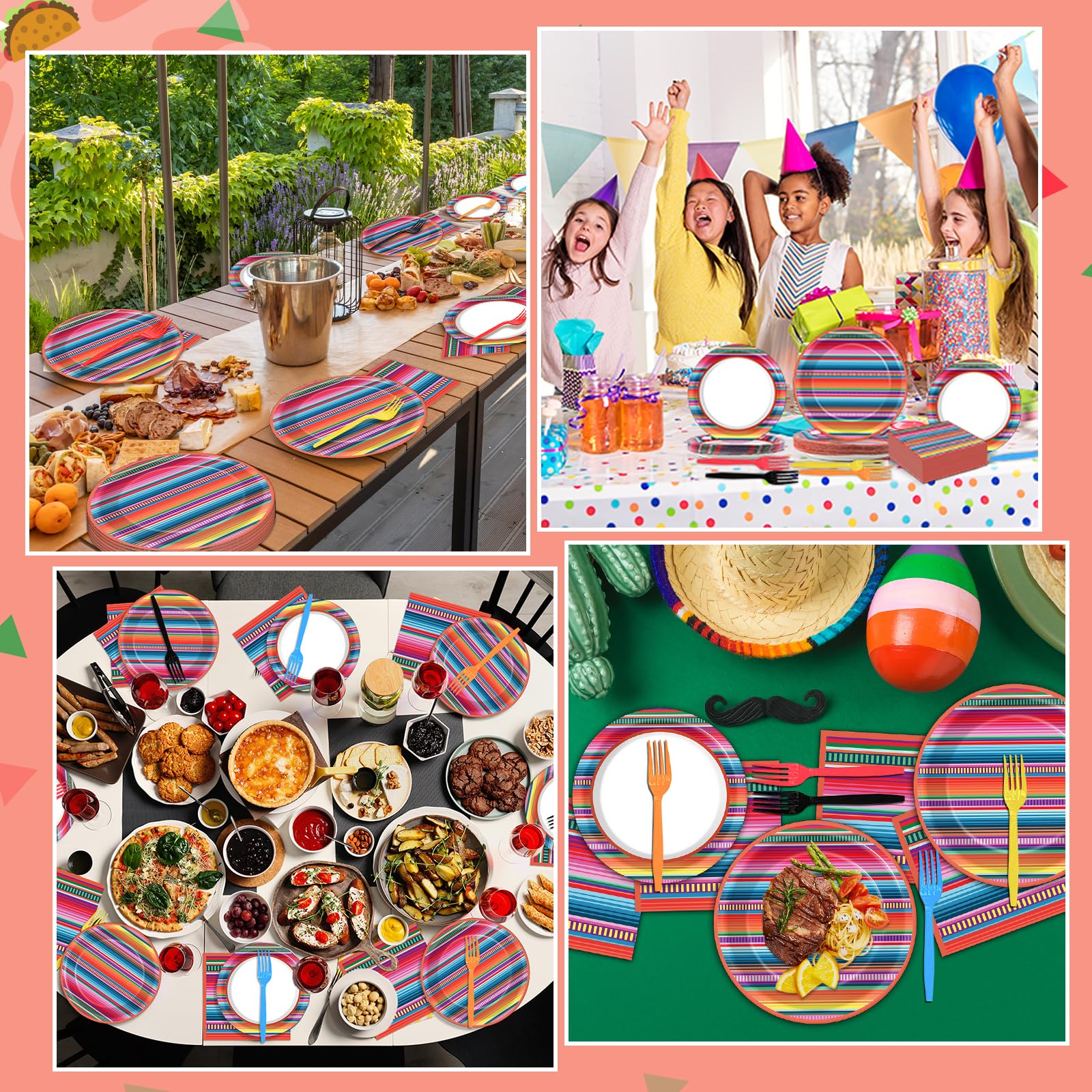 Qyeahkj Party table setup — easy, mess-free solution for Dia de los Muertos or Cinco de Mayo