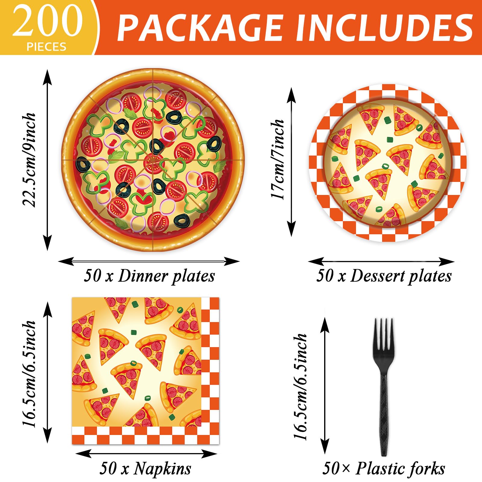 Qyeahkj pizza napkins pack shown for tidy hands and quick refresh.