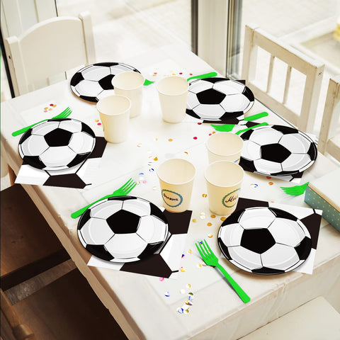 Qyeahkj soccer table decor collection creating a cohesive game-day look