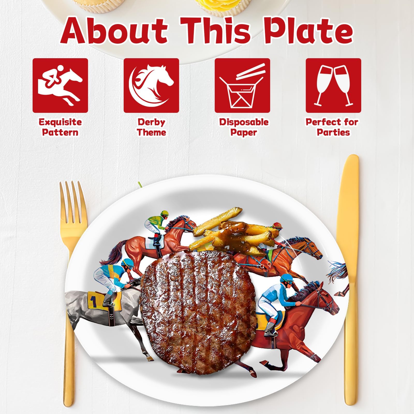 Qyeahkj Thick disposable plates resist spills, ideal for crowd meals
