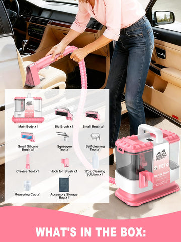 QYNTO H3B deep-extraction-600w-motor delivers strong suction for embedded stains.