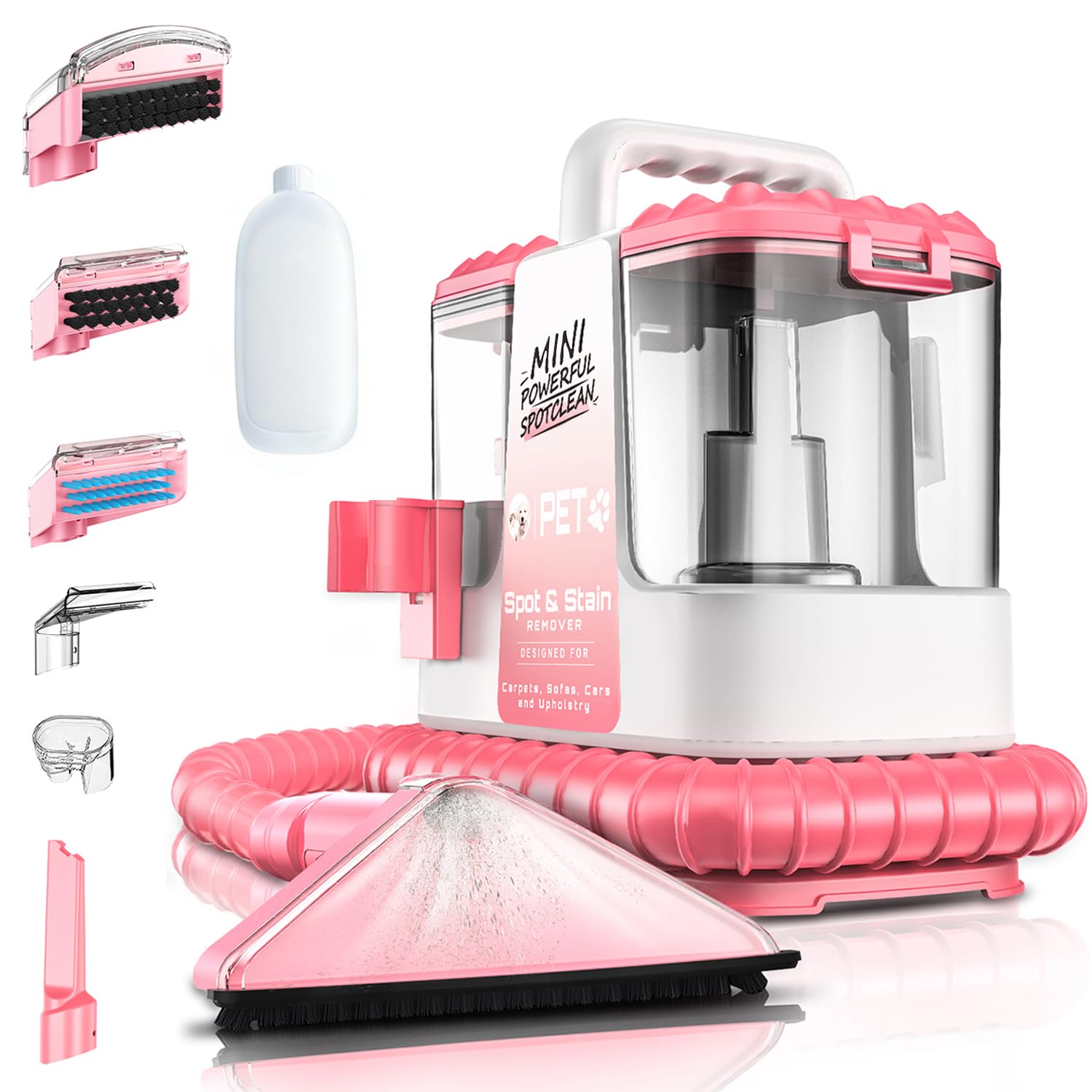 QYNTO H3B ultra-light-compact-design enables quick cleanup on stairs and upholstery.