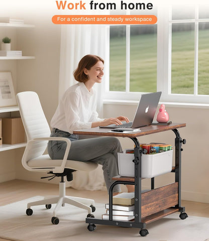 QZMDSM adjustable height desk 28-36.4 inches fits varied user heights.