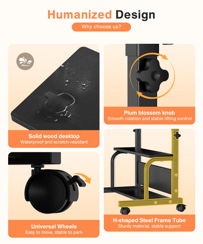 QZMDSM waterproof desk top is easy to wipe clean after busy work sessions.