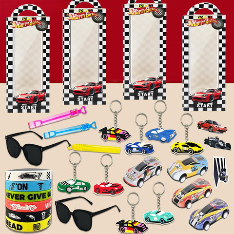 QZYCMHOO race car keychains ideal keepsakes and party favors.
