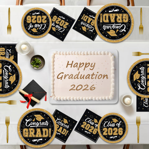QZYL confetti and fireworks motif accents add festive vibes to the setup.