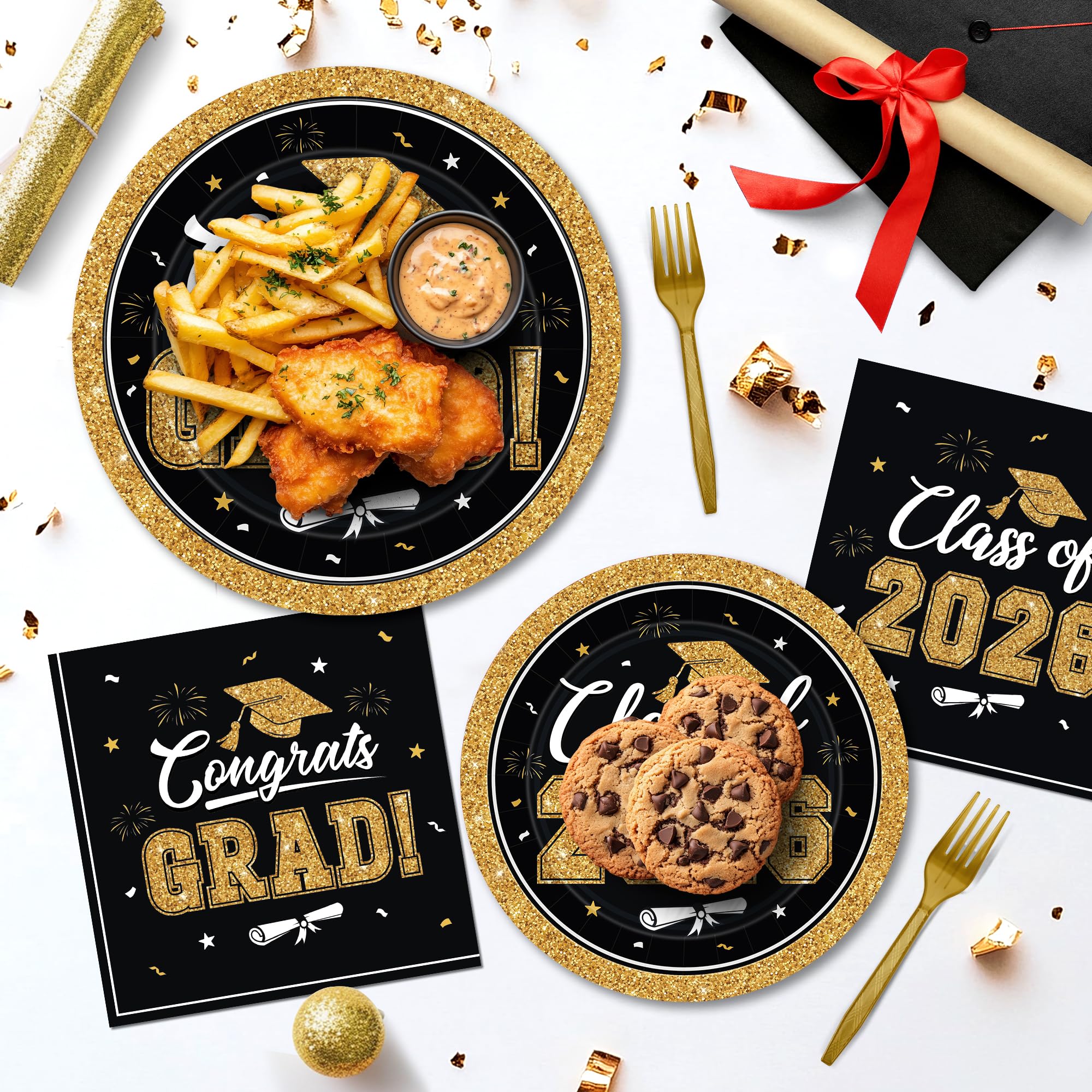 QZYL Congrats Grad 2026 design item for celebratory table decor.