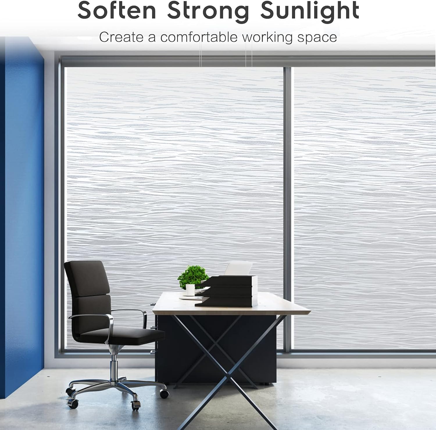 Rabbitgoo bedroom window film enhances privacy while keeping daylight