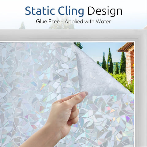 Rabbitgoo decorative window tint enhances decor with a grayish-silver finish
