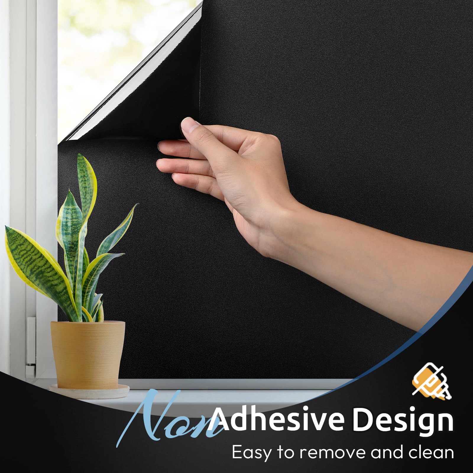 Rabbitgoo easy install window film being applied for quick upgrade