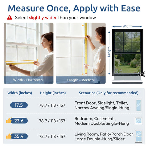 Rabbitgoo easy installation for renters thanks to quick peel-and-smooth application