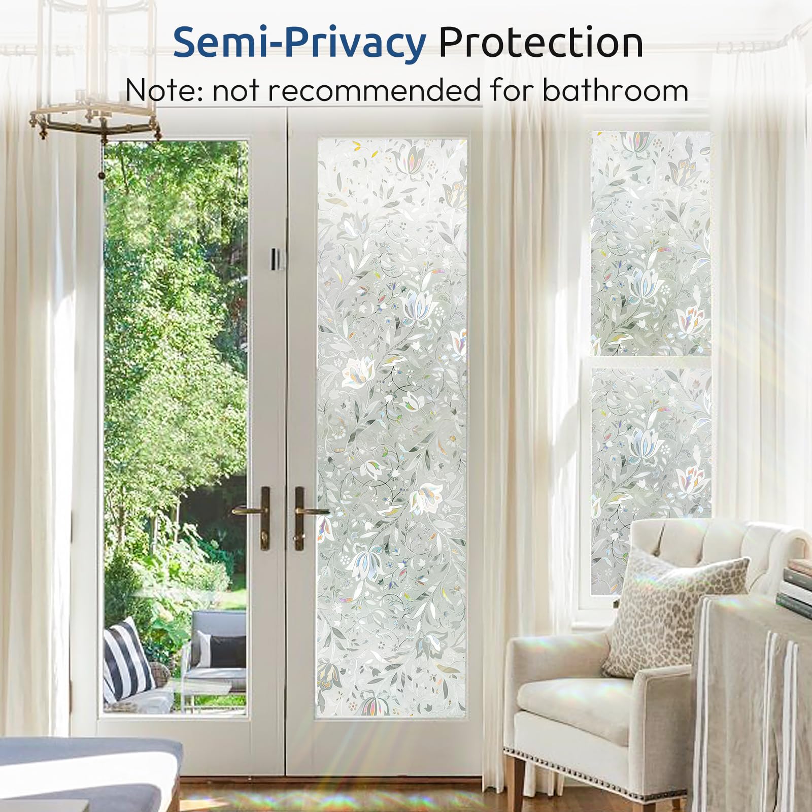 Rabbitgoo Heat-resistant Window Film withstands steam for durable use