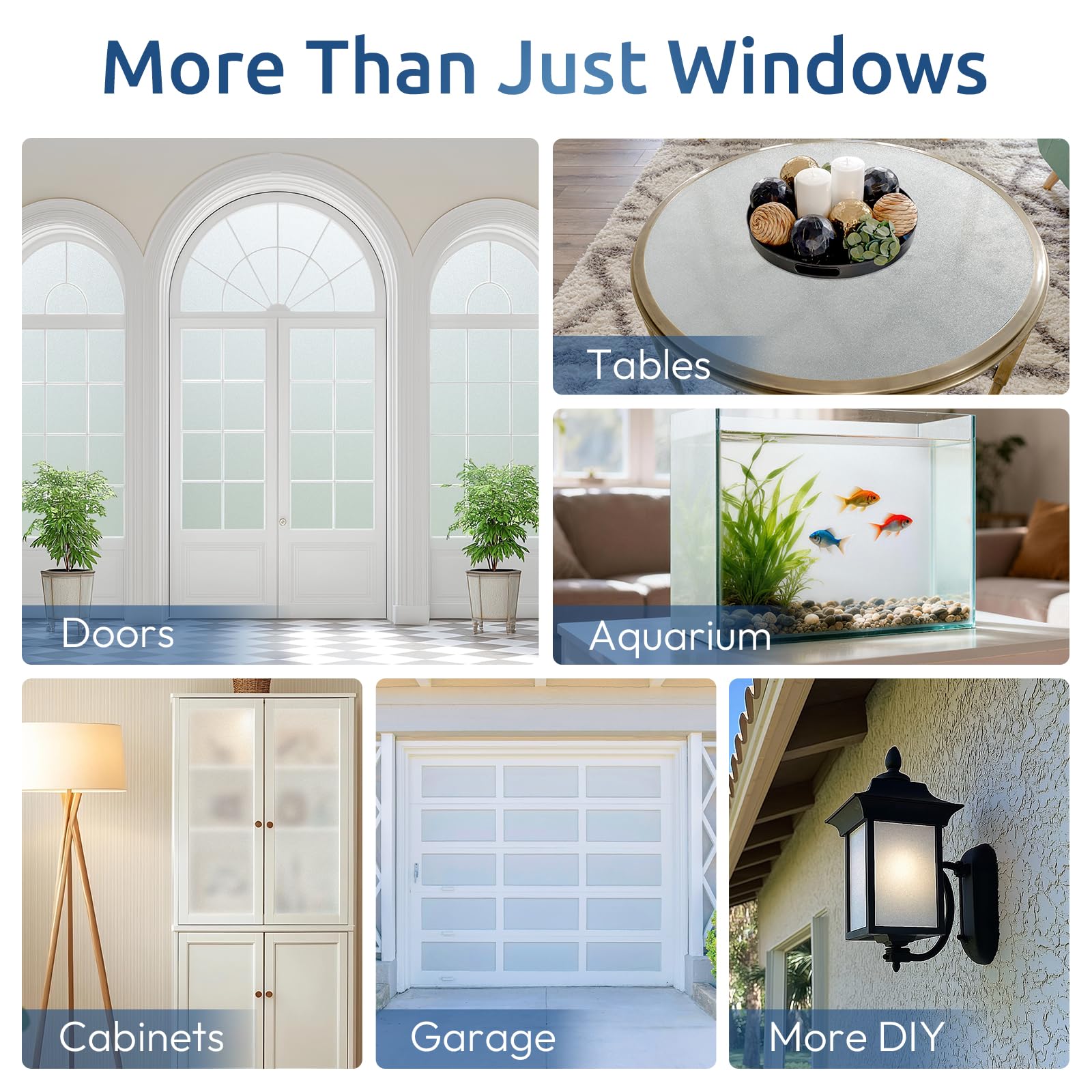 Rabbitgoo living room privacy film enhances décor while maintaining light