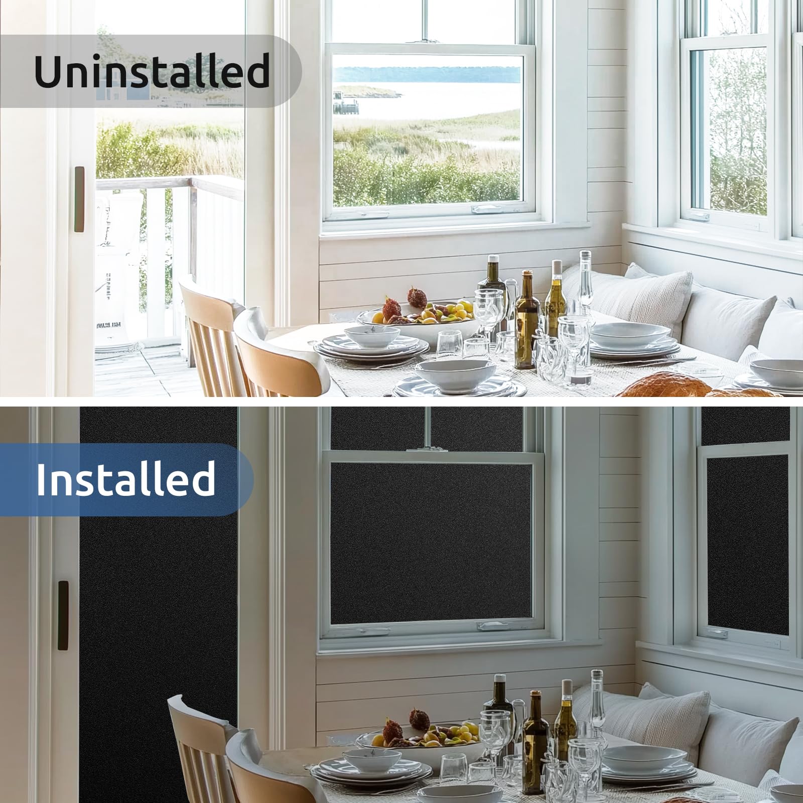 Rabbitgoo long 157-inch window film roll fits large windows