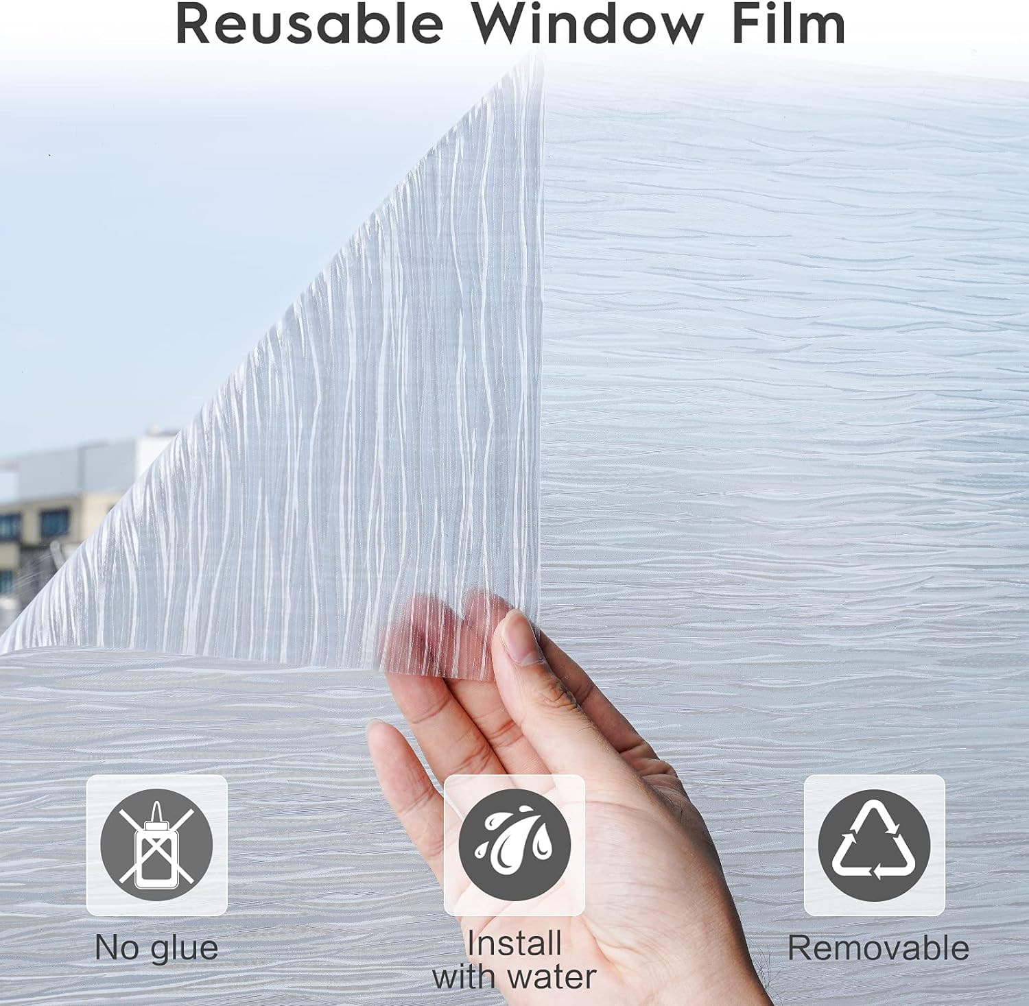 Rabbitgoo office window cling helps create a calm, distraction-free workspace