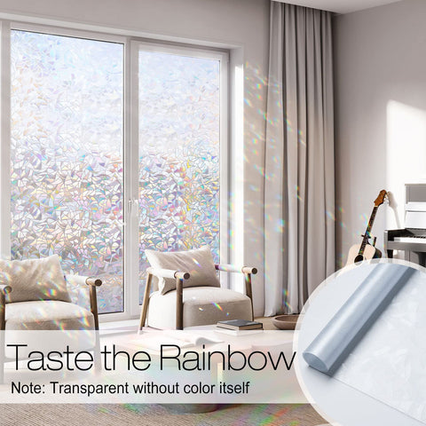 Rabbitgoo privacy window film provides partial obscurity for private spaces.