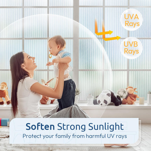 rabbitgoo Static cling window film installs glue-free on smooth glass surface.