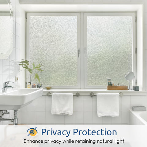 Rabbitgoo static cling window film for easy bubble-free application.
