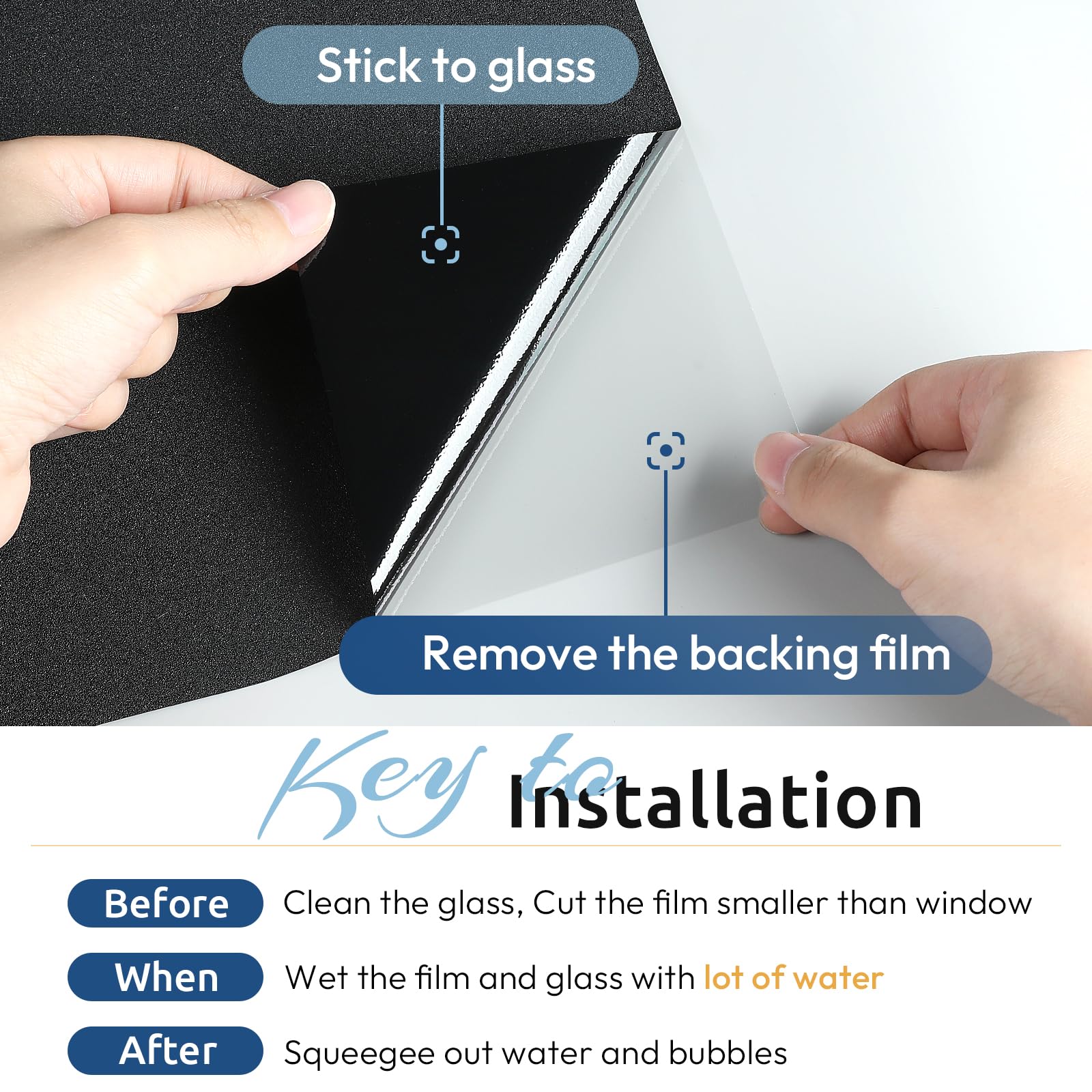 Rabbitgoo sun heat blocking film reduces glare and warmth