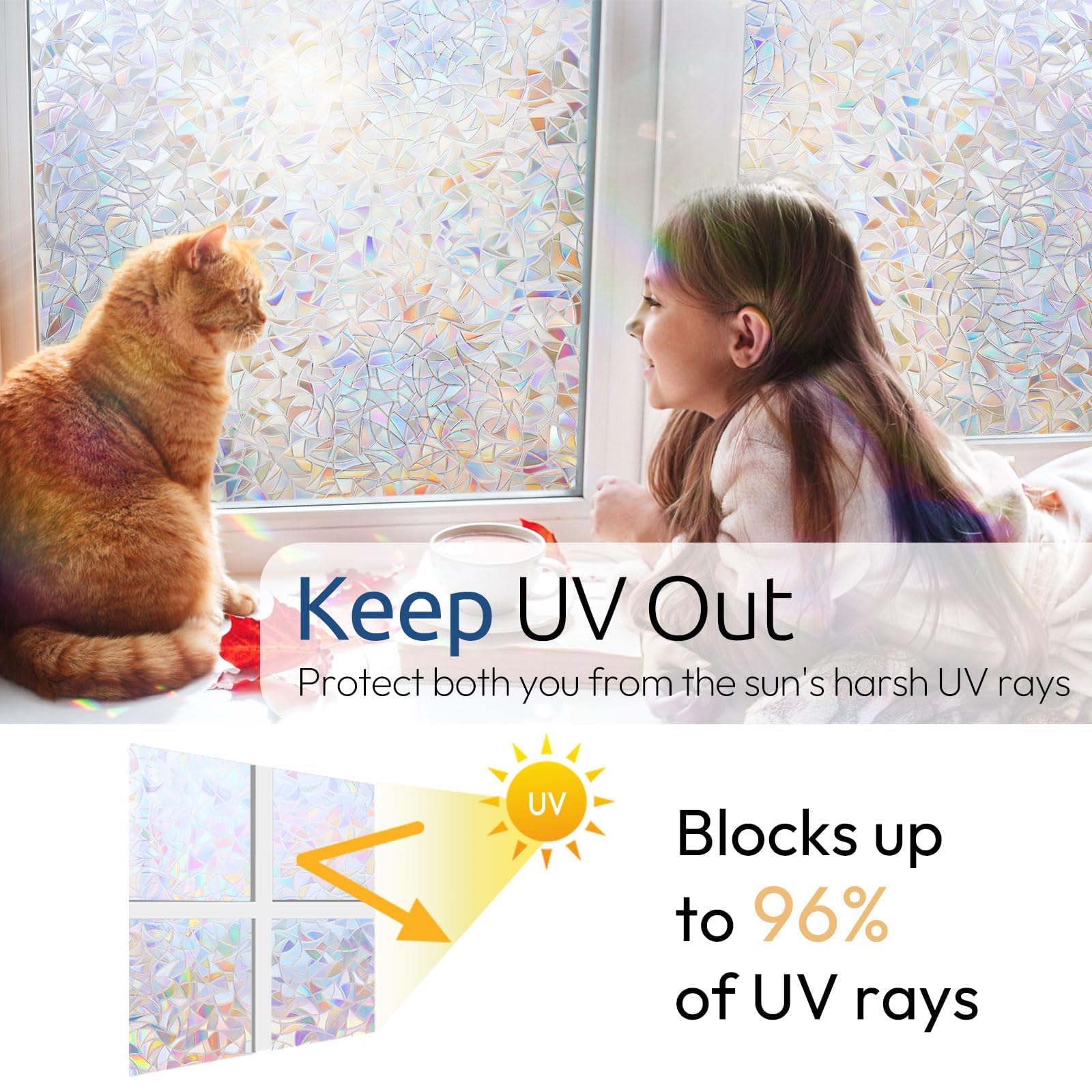 rabbitgoo sunlight rainbow visual creates a soft ambience as sunlight passes through