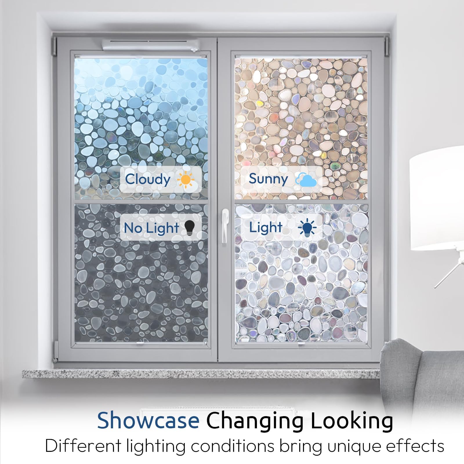 Rabbitgoo window film measures 23.6 by 78.7 inches for broad coverage.