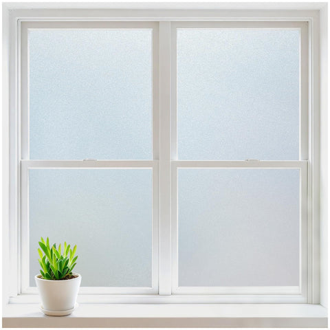 Rabbitgoo window film frost privacy with soft light blurs outdoor views