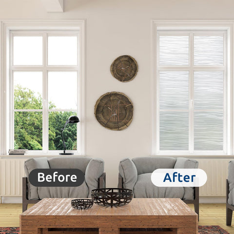 Rabbitgoo frosted vinyl film blocks UV while letting light pass