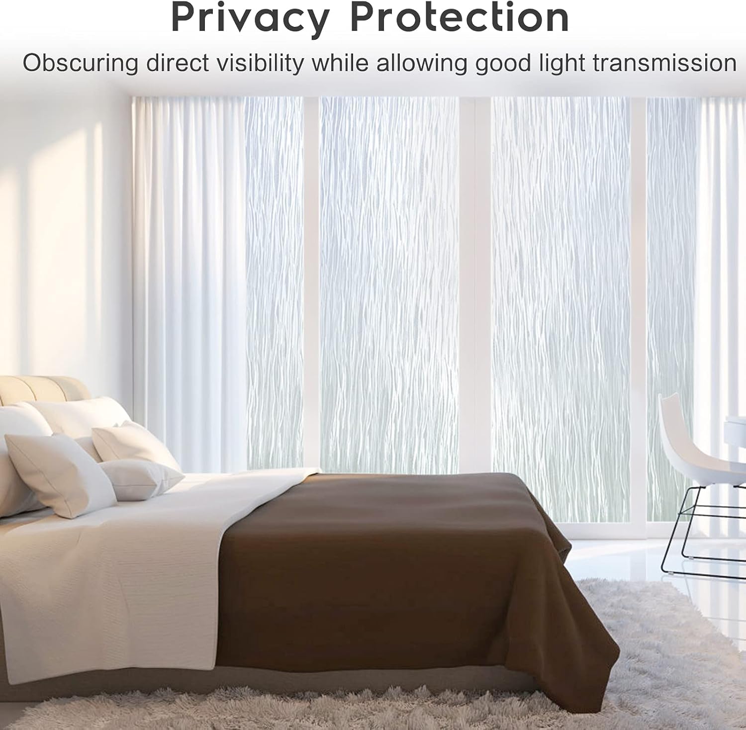 Rabbitgoo UV blocking window film reduces glare and protects furnishings