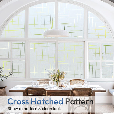 Rabbitgoo simple static cling privacy film is renter-friendly and residue-free.