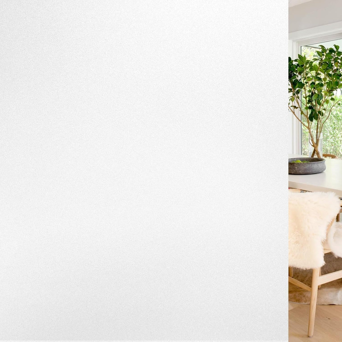 Rabbitgoo window privacy film with frosted glass for discreet daylight