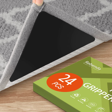 Rabenda rug grippers with triangle design for strong floor adhesion