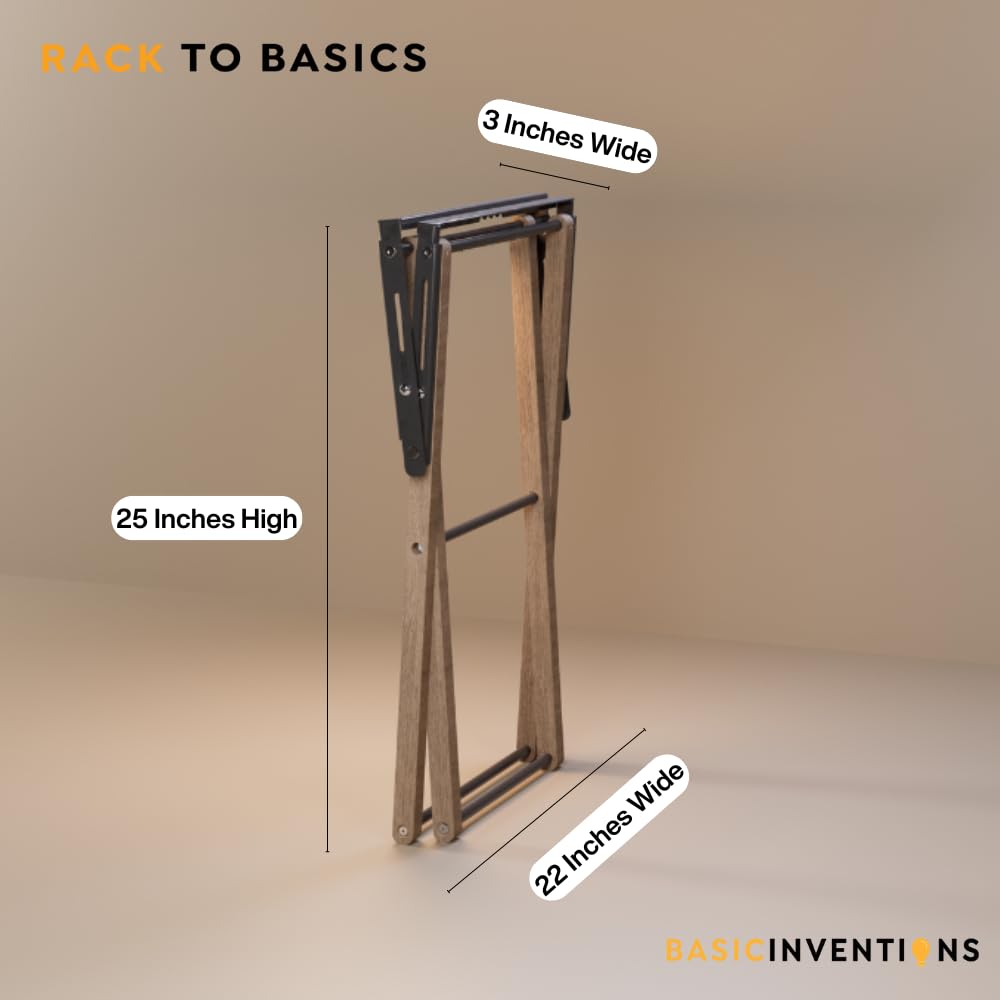 Rack to Basics luggage rack supports up to 170 pounds for heavy bags.