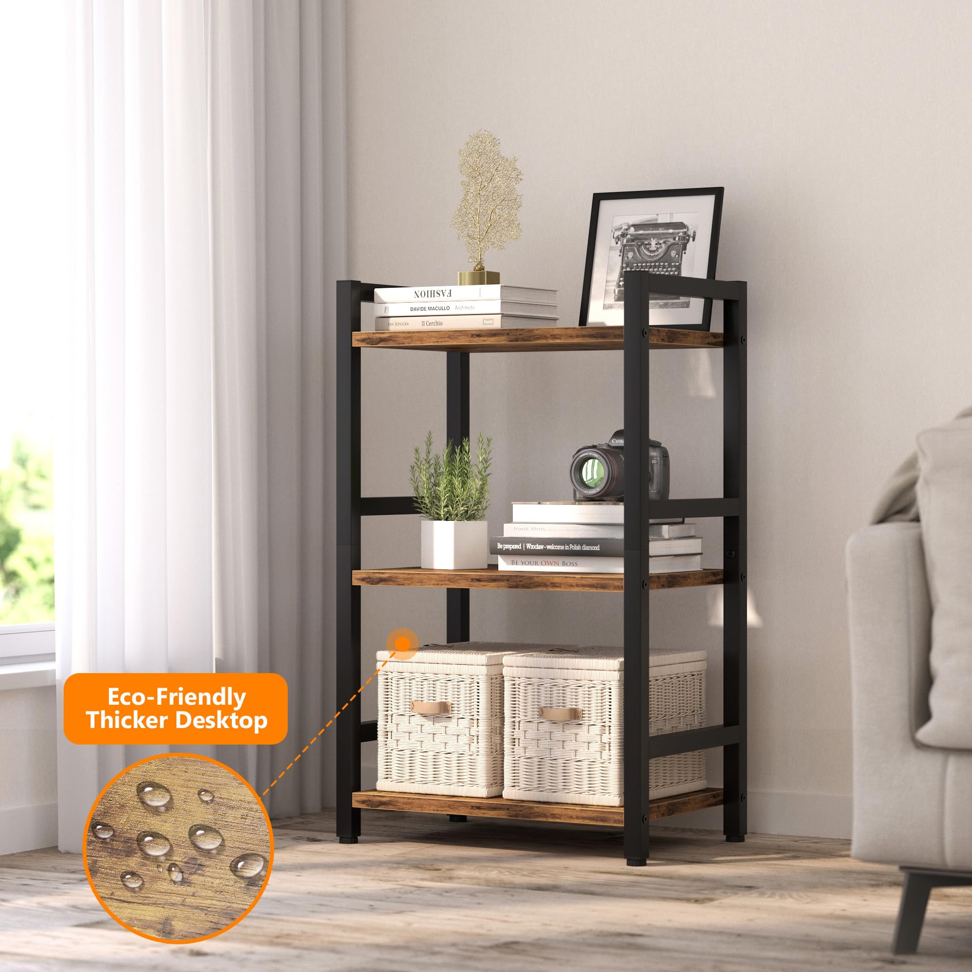 RAGIFEN open shelf display highlights books and decor