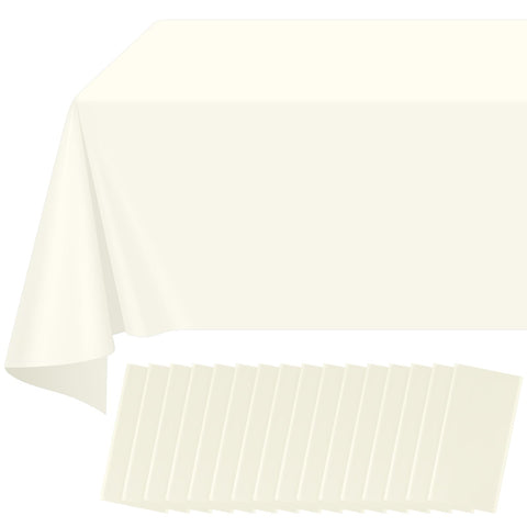 Ragnhild beige tablecloth 54x108 for rectangle tables, quick cleanup