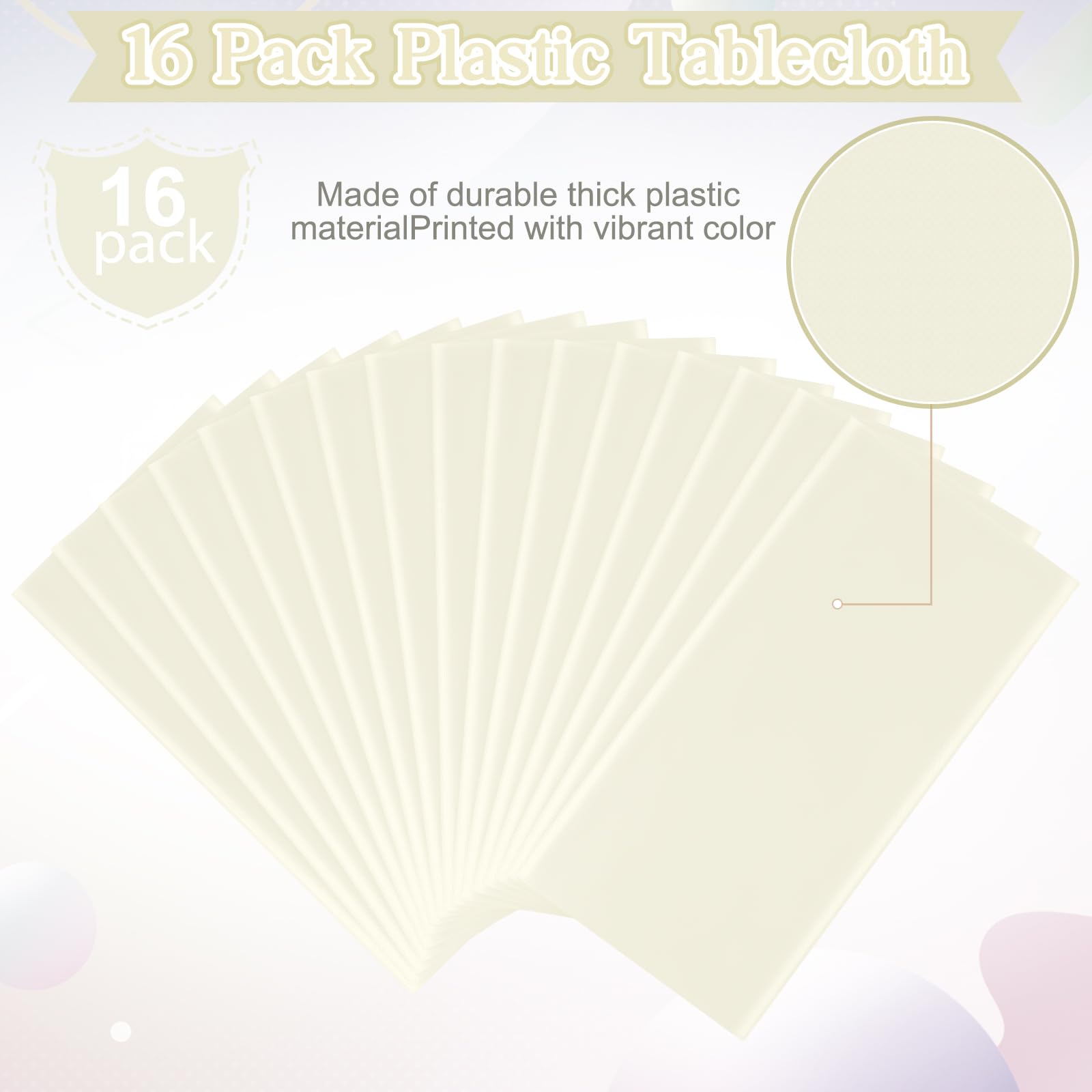 Ragnhild 16-pack tablecloths for bulk party setup