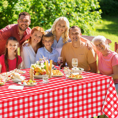 Ragnhild farm party tablecloth suits rustic celebrations with easy cleanups