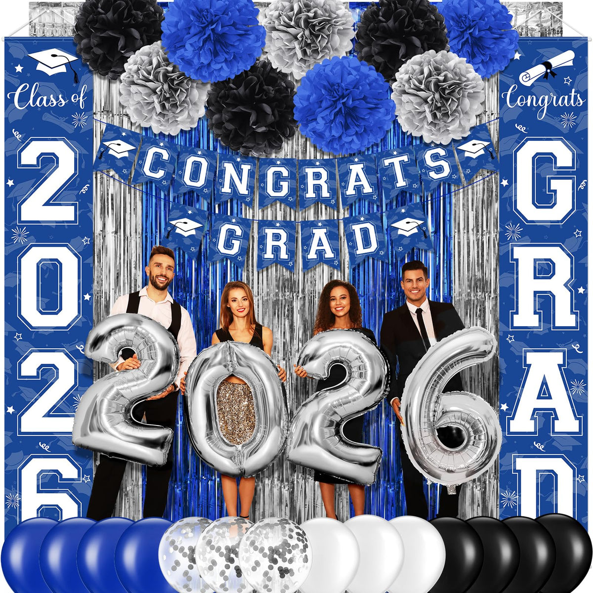 Ragnhild graduation banner grad porch creates a welcoming entrance display.
