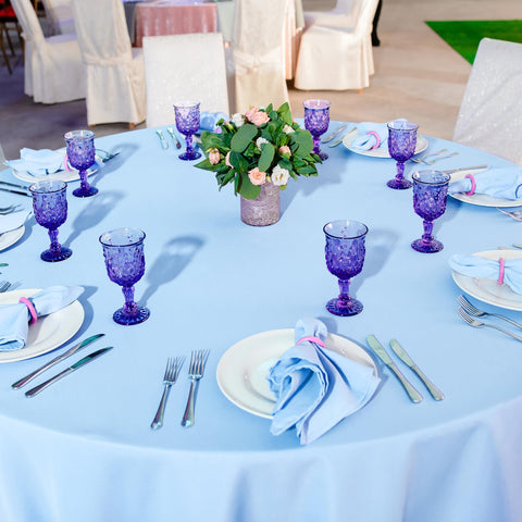 Ragnhild 84-inch tablecloth protects tables during celebrations while enhancing decor