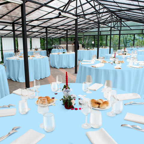 Ragnhild bulk round tablecloths ideal for cost-efficient party planning