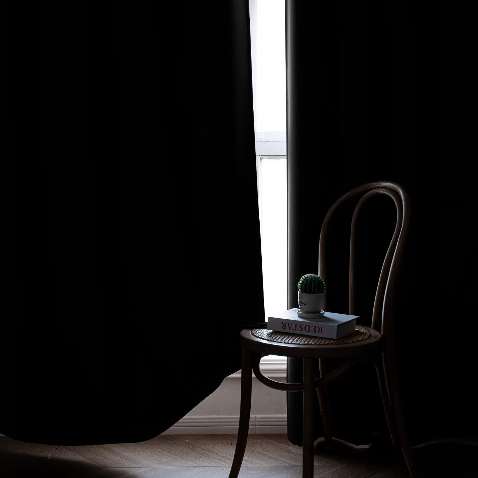 RainCharm light-blocking curtains support restful naps and evenings.