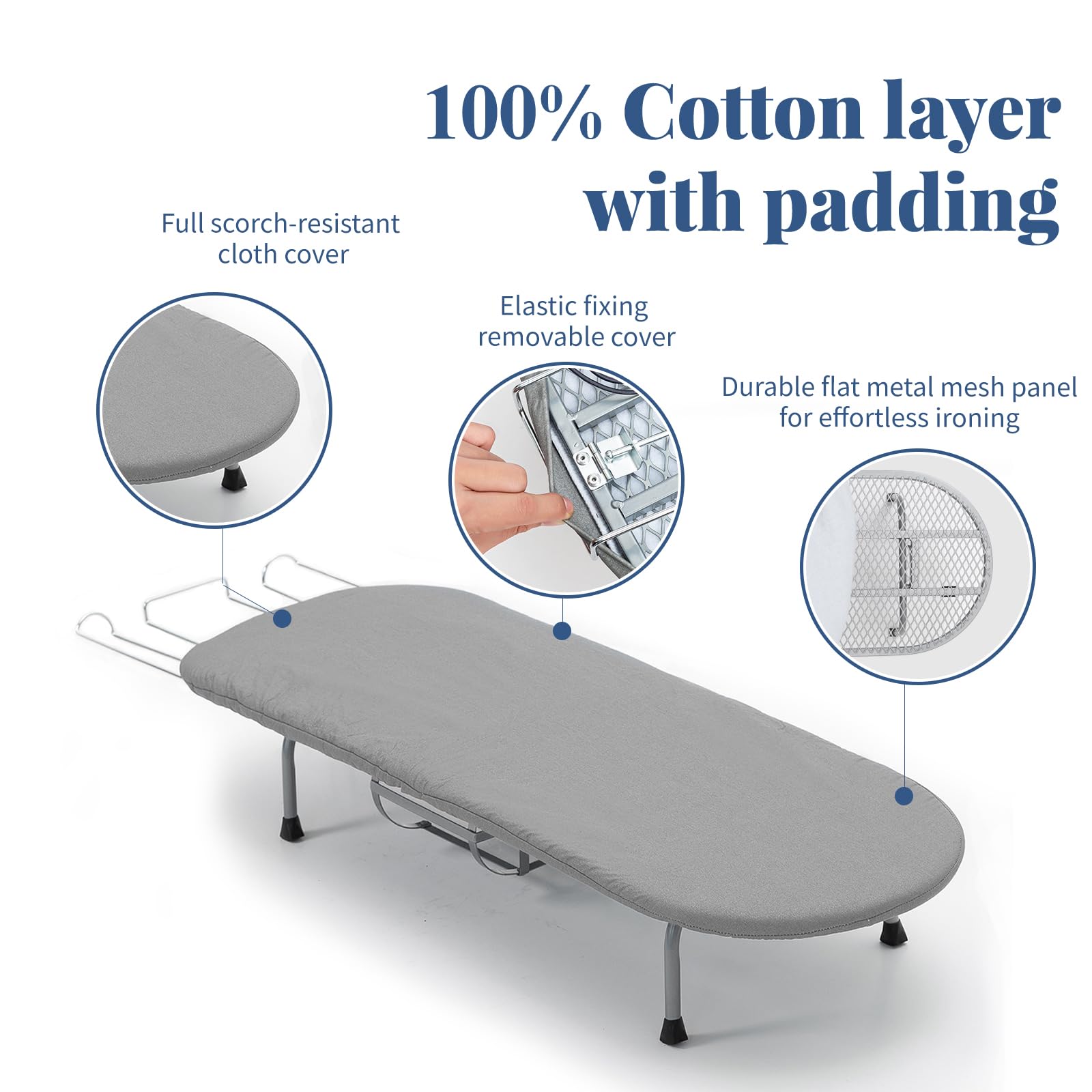 RAINHOL anti-slip feet prevent movement on any surface.