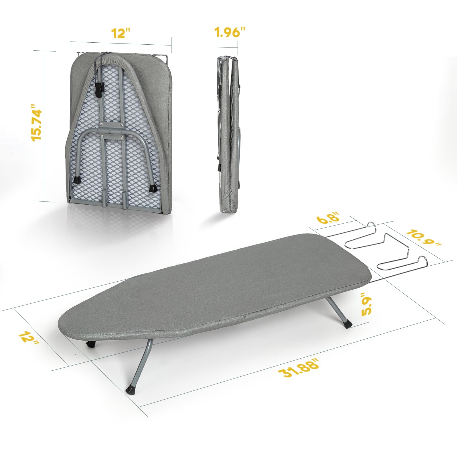 RAINHOL dampened folding hinge keeps the board securely folded