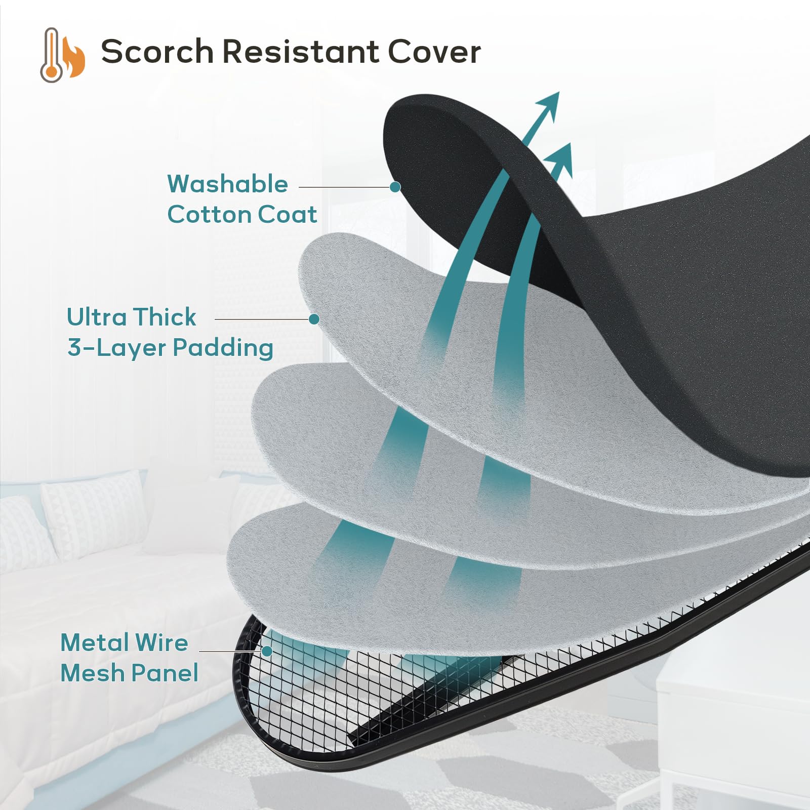 RAINHOL height-adjustable stand adapts to different heights.