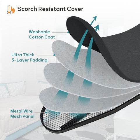 RAINHOL height-adjustable stand adapts to different heights.