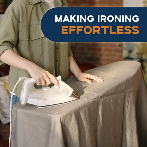 RAINHOL iron stand with non-slip feet for safety.