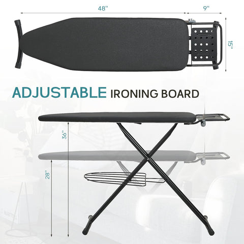 RAINHOL ironing board pad and cover offers heat resistance and even pressing.